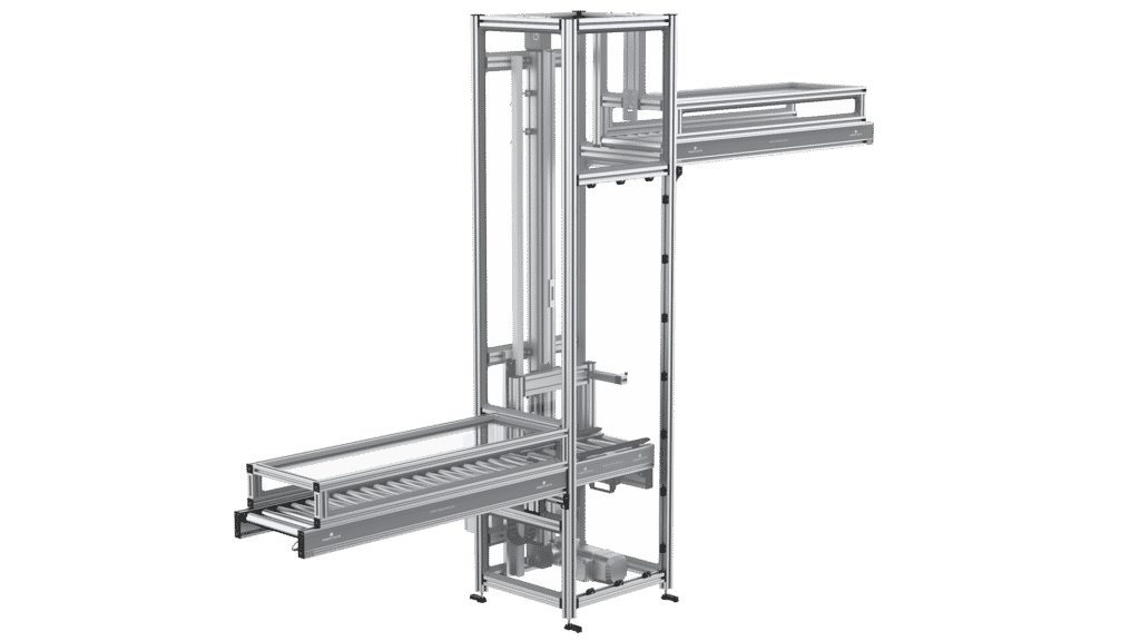 Heber mit Rollenförderer