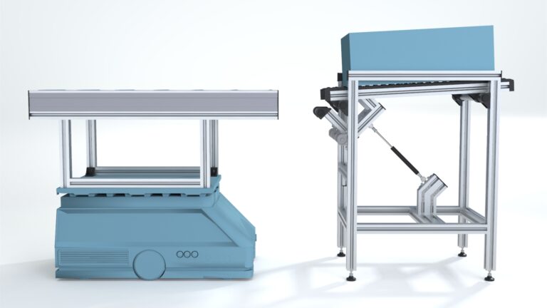 FTS mit Rollenförderband