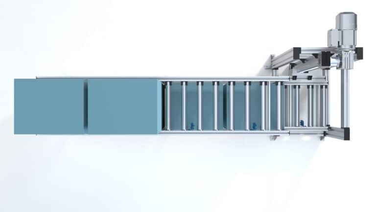 Etagenförderer als Produktionspuffer