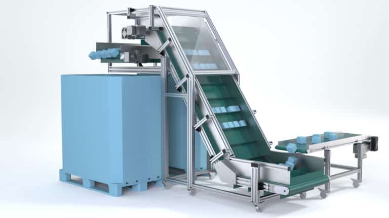 Knickförderband - Steigförderer in Z-Form