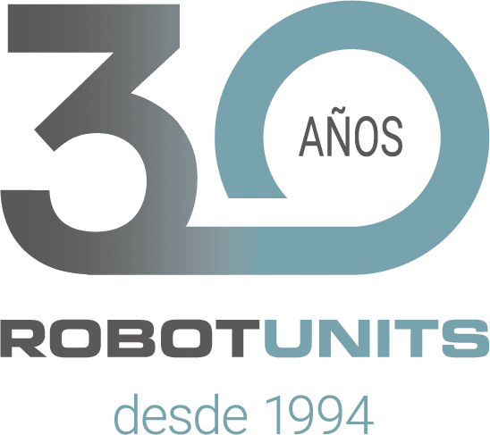 Símbolo 30 años de Robotunits, desde 1994