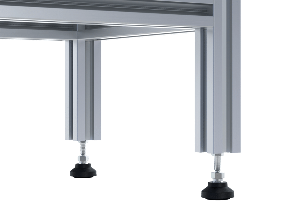 starr mit Stellfüßen