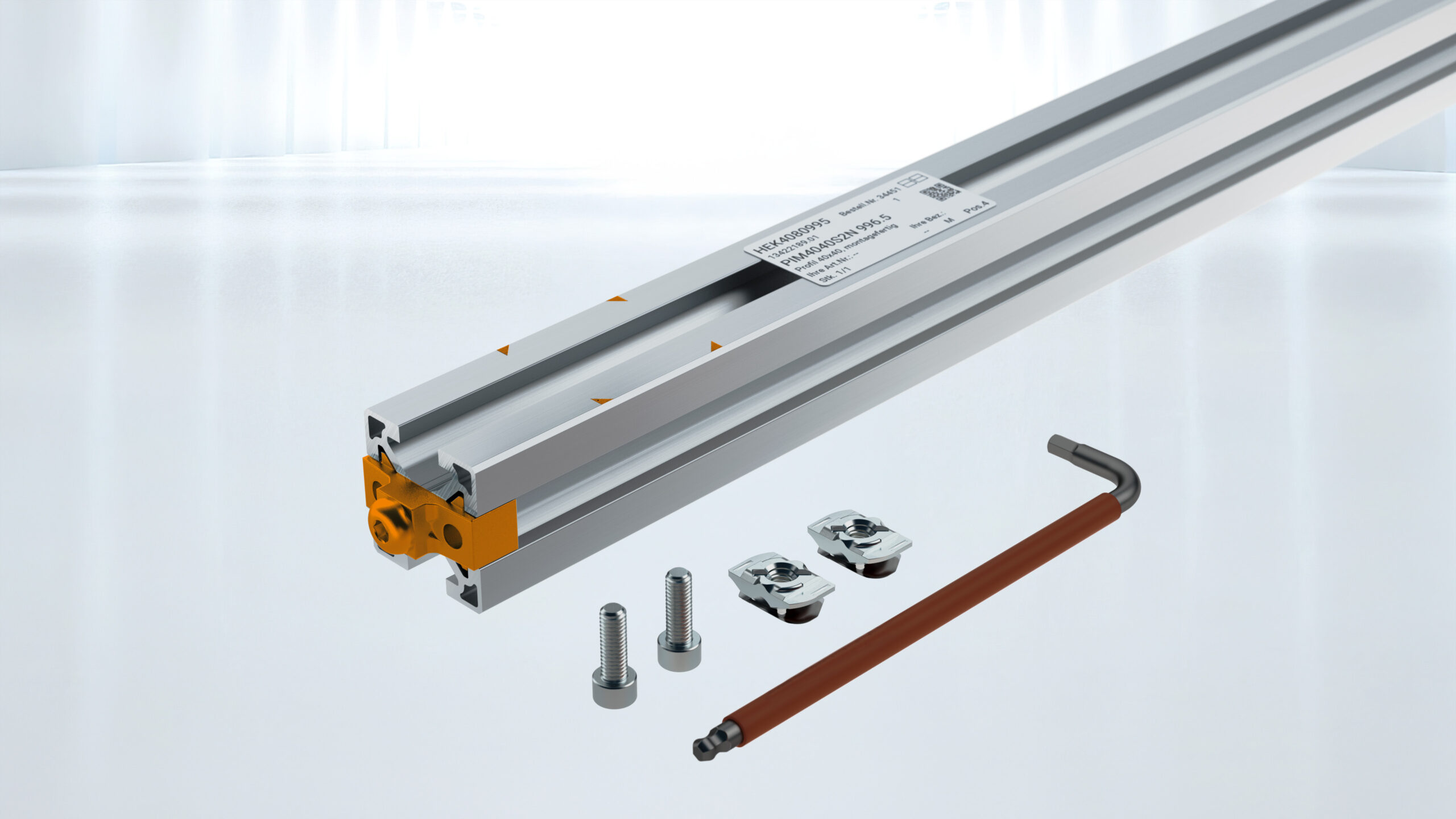 Assembly markings and pre-assembled fasteners